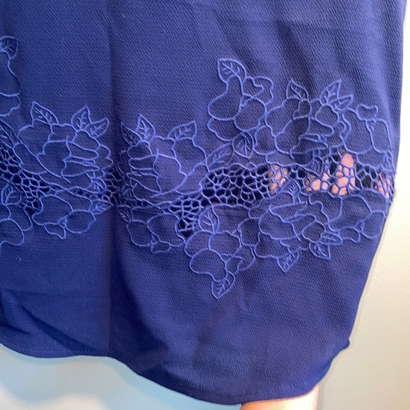 Monteau Navy Blue Dress stop Size:XS - Picture 4 of 7